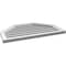 Ekena Millwork Octagonal Top Surface Mount PVC Gable Vent w/ 2"W x 1-1/2"P Brickmould Frame, 32"W x 20"H GVPOT32X2002SF - alternate 4